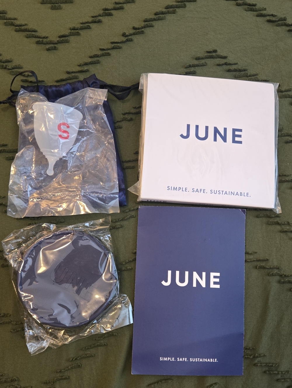 JUNE Period Cup And Black Period Underwear. NEW NEVER OPENED.